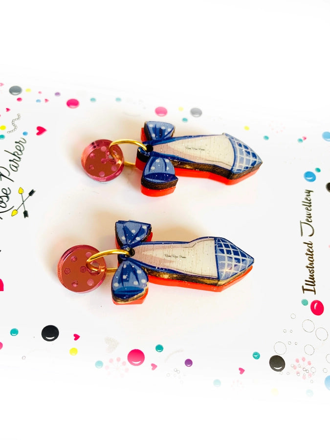 Rosie Rose Parker : Oh La La French Shoe Earrings [PRE-ORDER]