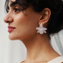 Wolf & Moon : Orchid Earrings in Frost
