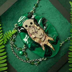 Lost Kiwi Designs : Otter Family Necklace