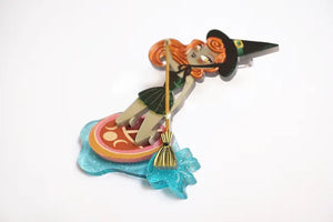 LaliBlue : Summerween : Paddle surf witch brooch