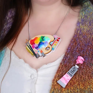 Kimchi & Coconut : Painters Palette Brooch/Necklace