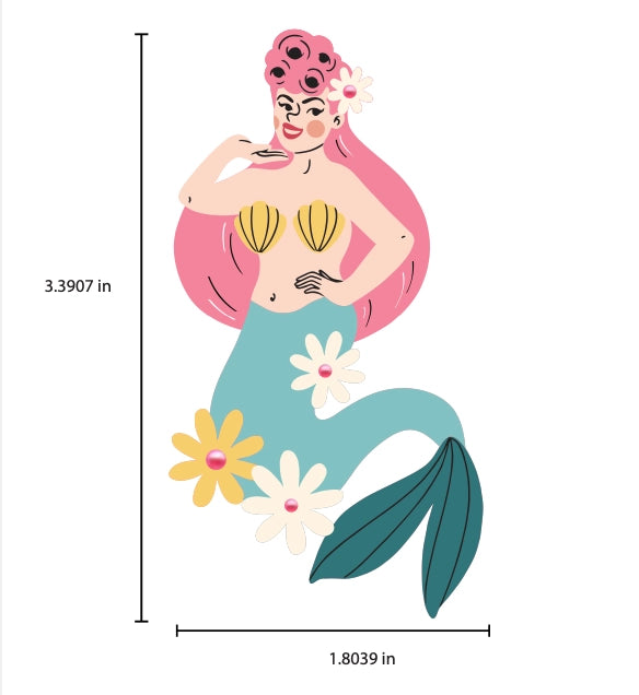 Lipstick & Chrome : Pearl the Mermaid Brooch By Marla Vonduta