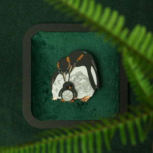 Lost Kiwi Designs : Penguin Brooch