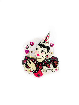 Rosie Rose Parker : Pierrot mime brooch Paris Brooch [PRE-ORDER]