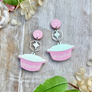 PolyPaige : Pyrex Mini Brooch & Earring Set