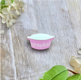 PolyPaige : Pyrex Mini Brooch
