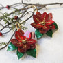 LaliBlue :  Christmas : Poinsettia Earrings