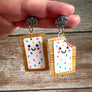 Leopard Print Bee : Pop Tart Earings