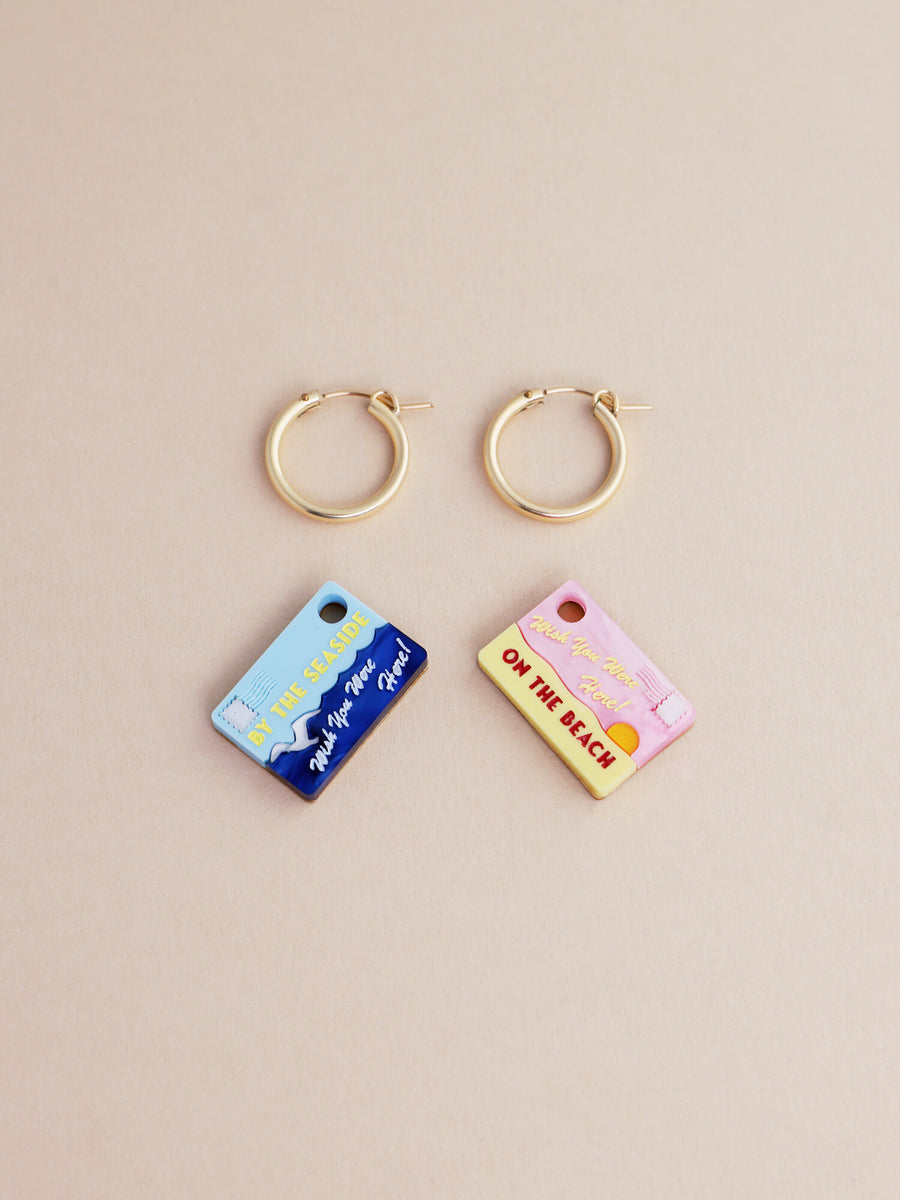 Wolf & Moon : Postcard Hoops