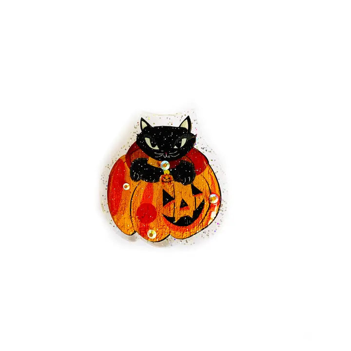 Rosie Rose Parker :  Halloween : Little Pumpkin Cat Brooch [PRE-ORDER]