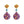 LaliBlue : Christmas : Purple Christmas Ornament Earrings