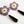 LaliBlue : Halloween Woods : Purple flower earrings with eyes