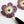 LaliBlue : Halloween Woods : Purple flower earrings with eyes