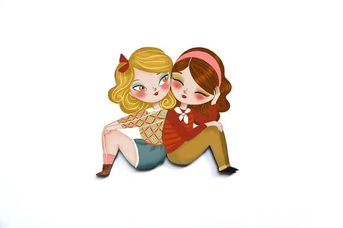 LaliBlue : Valentines : Puzzle with blonde girl brooch [PRE-ORDER]