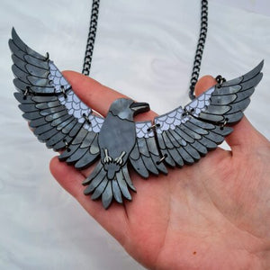 Cherryloco : Raven in flight statement necklace [PRE-ORDER]