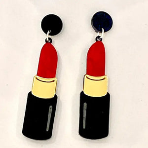 Birdie Bananas : Red Lipstick Earrings