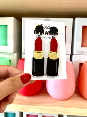 Birdie Bananas : Red Lipstick Earrings
