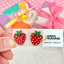 Birdie Bananas : Red Strawberry Stud Earrings