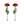 Laliblue : Plant Lover : Red carnation earrings