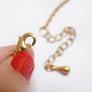 Laliblue : Plant Lover : Red carnation necklace