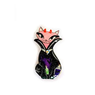 Rosie Rose Parker :  Halloween : Retro Cat Pin [PRE-ORDER]