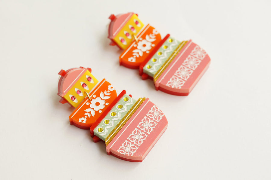 Laliblue : Christmas : Retro Pyrex Container Earrings