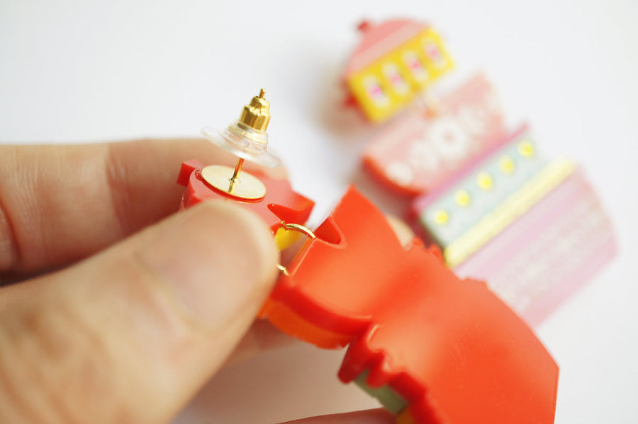 Laliblue : Christmas : Retro Pyrex Container Earrings