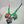 Cherryloco : Retro hippy boho flower charm trio statement necklace