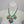 Cherryloco : Retro hippy boho flower charm trio statement necklace