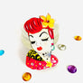 Rosie Rose Parker : Rockabilly Retro Girl Brooch