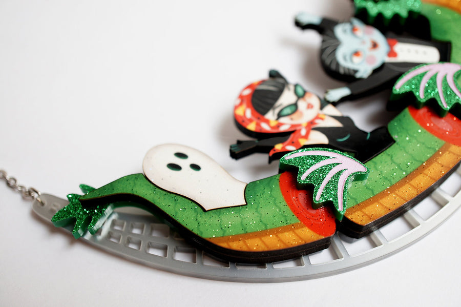 LaliBlue : Cursed Carnival : Roller Coaster with Dragon Necklace