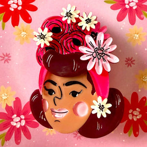 Lipstick & Chrome : Rosita Brooch By Marla Vonduta
