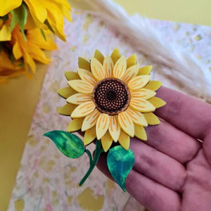 Cherryloco : Sunflower Brooch [PRE-ORDER]