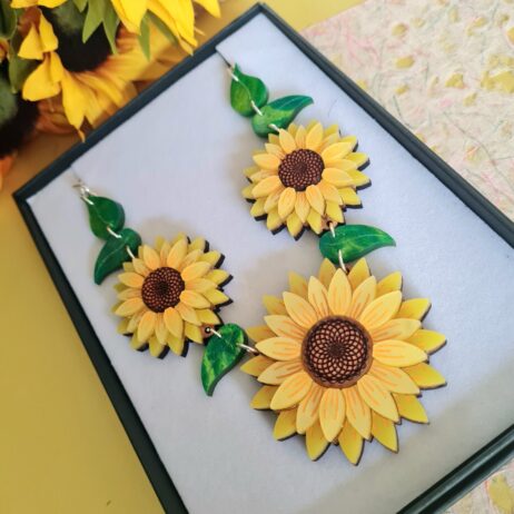 Cherryloco : Sunflower Charm Necklace [PRE-ORDER]