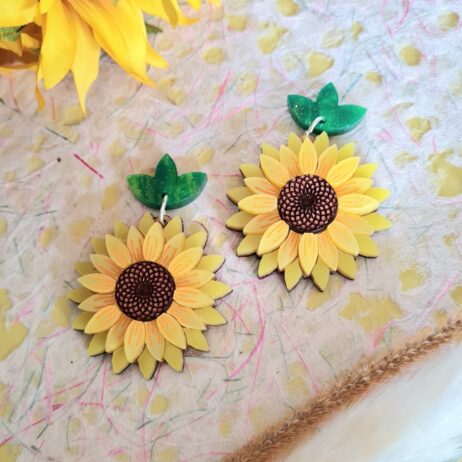 Cherryloco : Sunflower Earrings