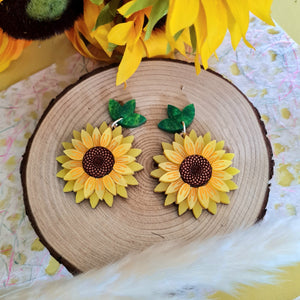 Cherryloco : Sunflower Earrings [PRE-ORDER]