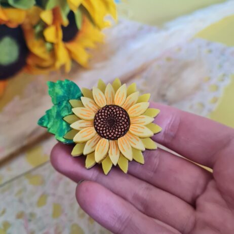 Cherryloco : Sunflower Pin Brooch [PRE-ORDER]