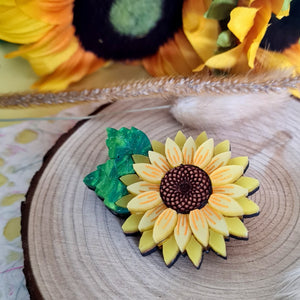 Cherryloco : Sunflower Pin Brooch