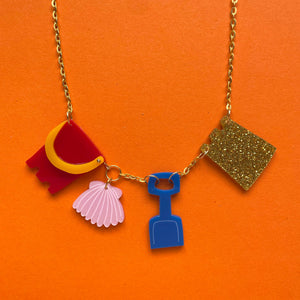 Happy Stuff Studio : Beach Off : Sandcastle Charm Necklace