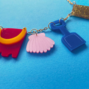 Happy Stuff Studio : Beach Off : Sandcastle Charm Necklace