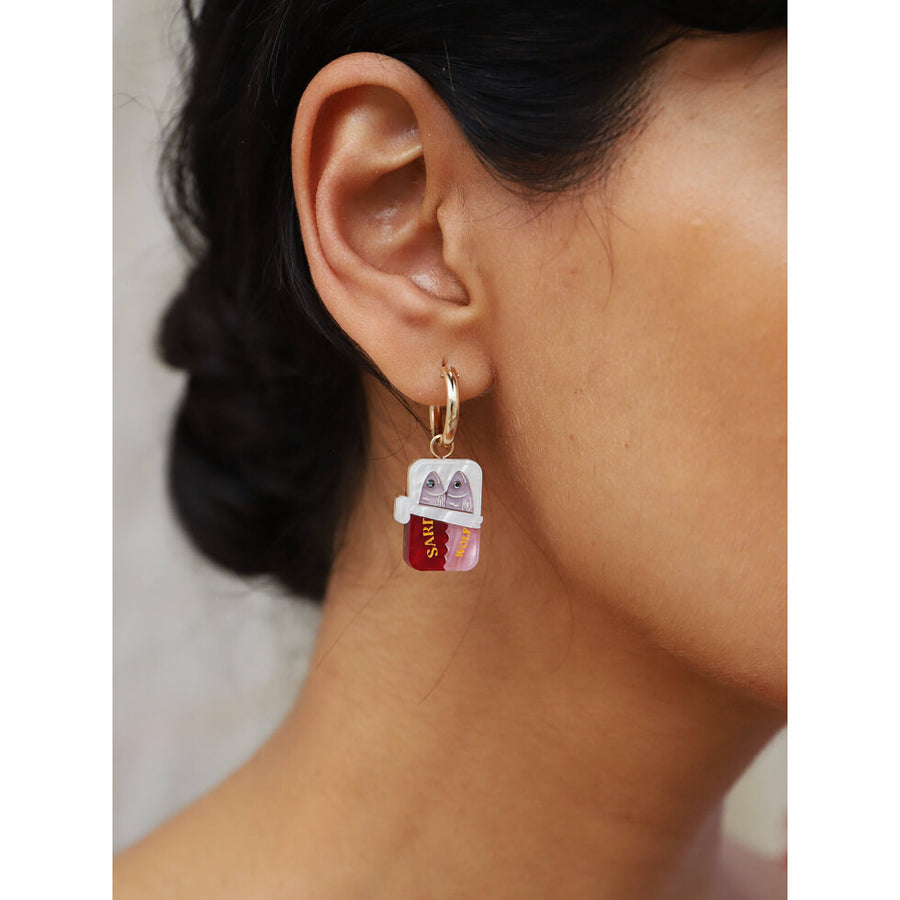 Wolf & Moon : Sardine Hoop Earrings