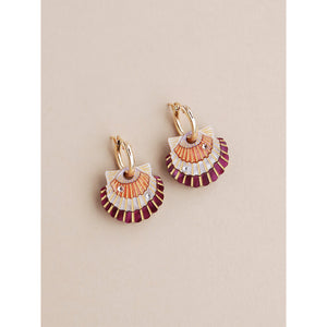 Wolf & Moon : Scallop Shell Hoop Earrings