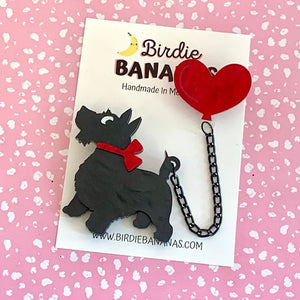 Birdie Bananas : Scottie Dog Balloon Brooch