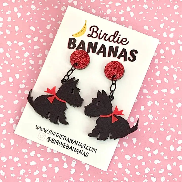 Birdie Bananas : Scottie Dog Earrings