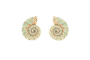 LaliBlue : Summerween : Sea Snail Earrings