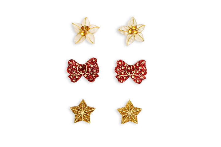 Laliblue : Christmas : Set of 3 Christmas earrings