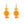 LaliBlue : Cursed Carnival : Set of 4 Caramel Earrings