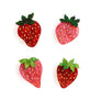 Laliblue : Plant Lover : Set of 4 Strawberry Button Covers