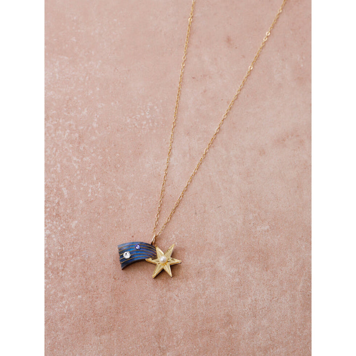 Wolf & Moon : Shooting Start Necklace