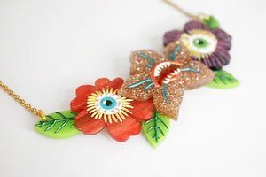 LaliBlue :  Halloween Woods : Spooky Flowers Necklace [PRE-ORDER]